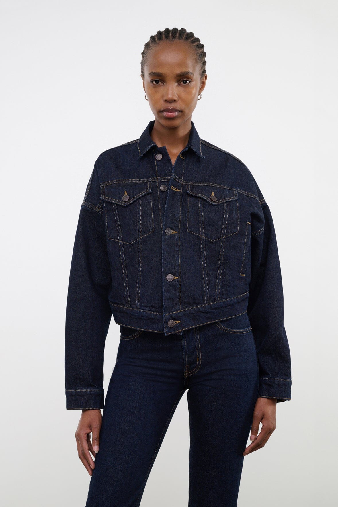 STAUD Clothing Glen Denim Jacket Indigo