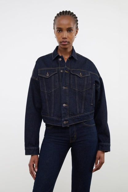 STAUD Clothing Glen Denim Jacket Indigo