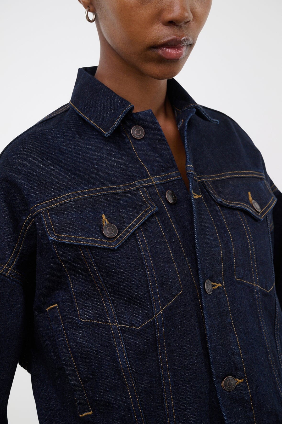 STAUD Clothing Glen Denim Jacket Indigo