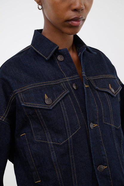 STAUD Clothing Glen Denim Jacket Indigo