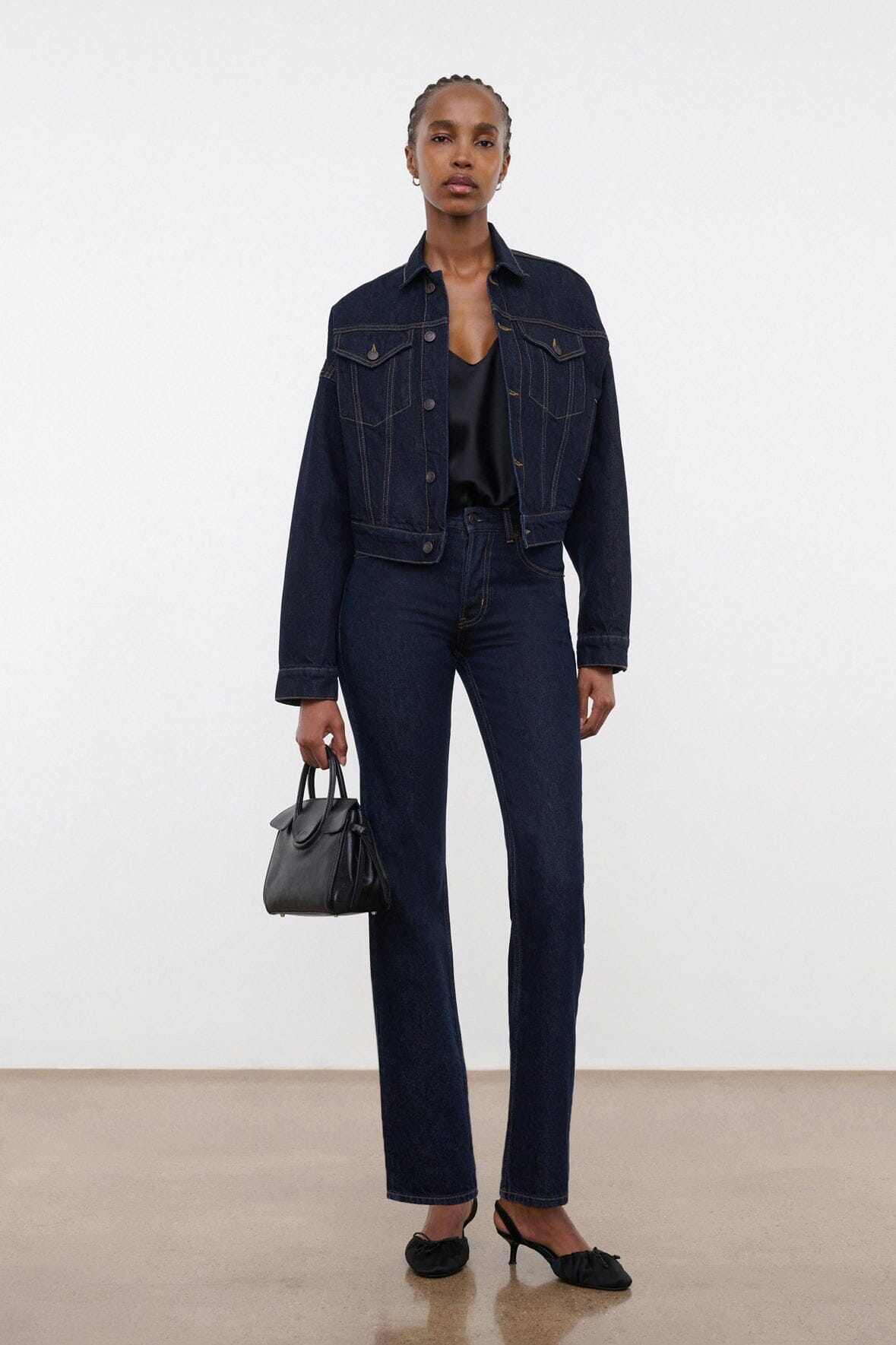 STAUD Clothing Glen Denim Jacket Indigo