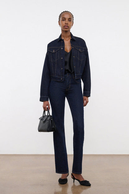 STAUD Clothing Glen Denim Jacket Indigo