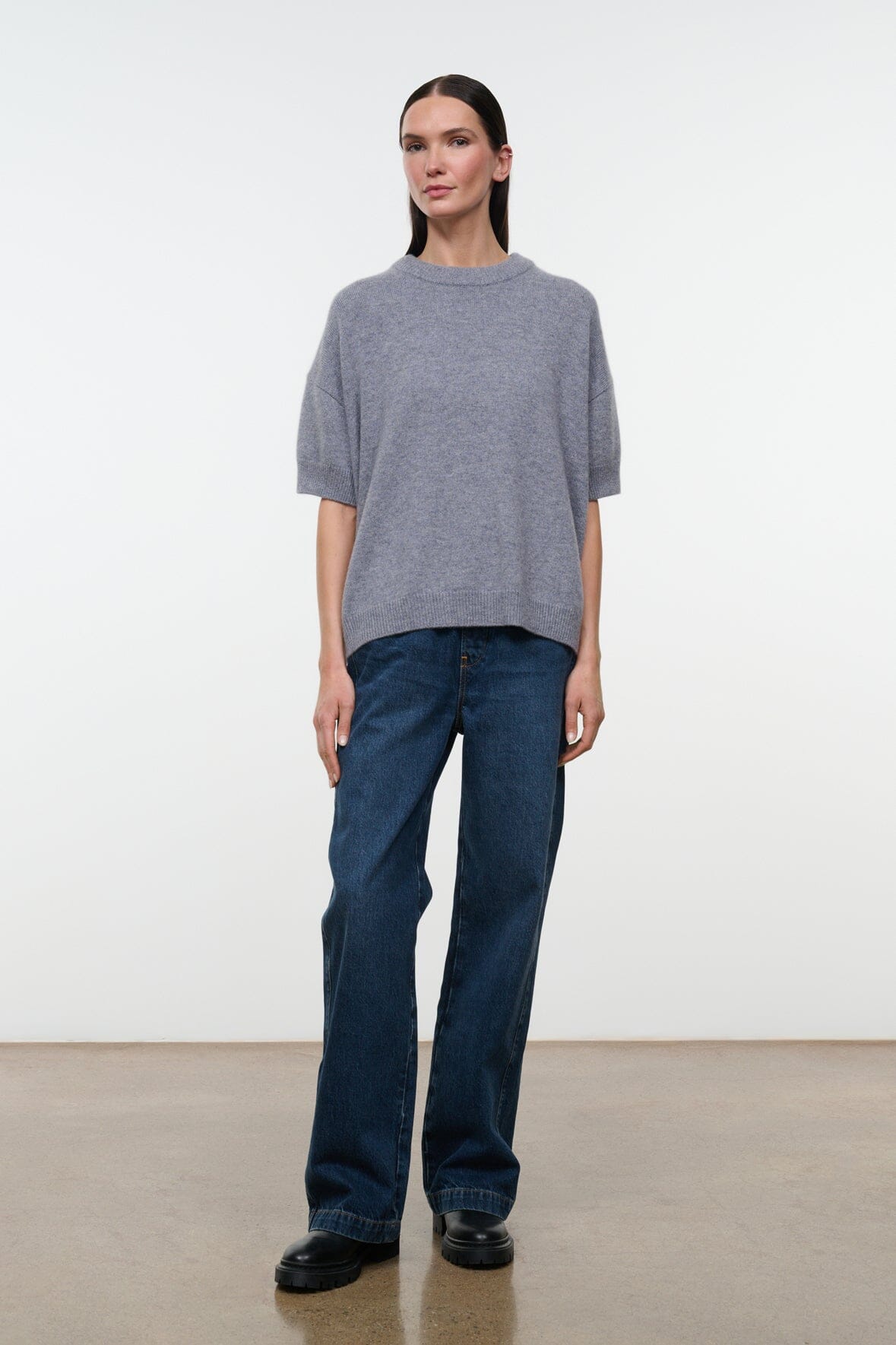 STAUD Clothing|New In Sorrento Cashmere Sweater Ash
