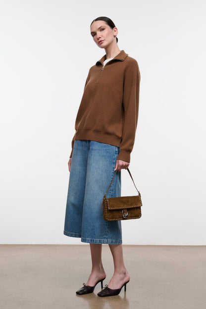 STAUD Clothing|New In Hudson Cashmere Sweater Cigar