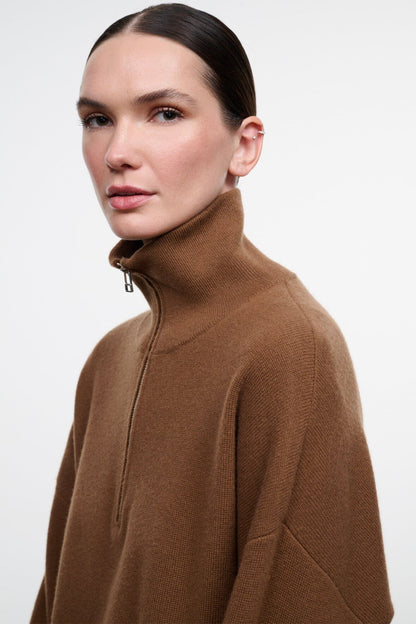 STAUD Clothing|New In Hudson Cashmere Sweater Cigar