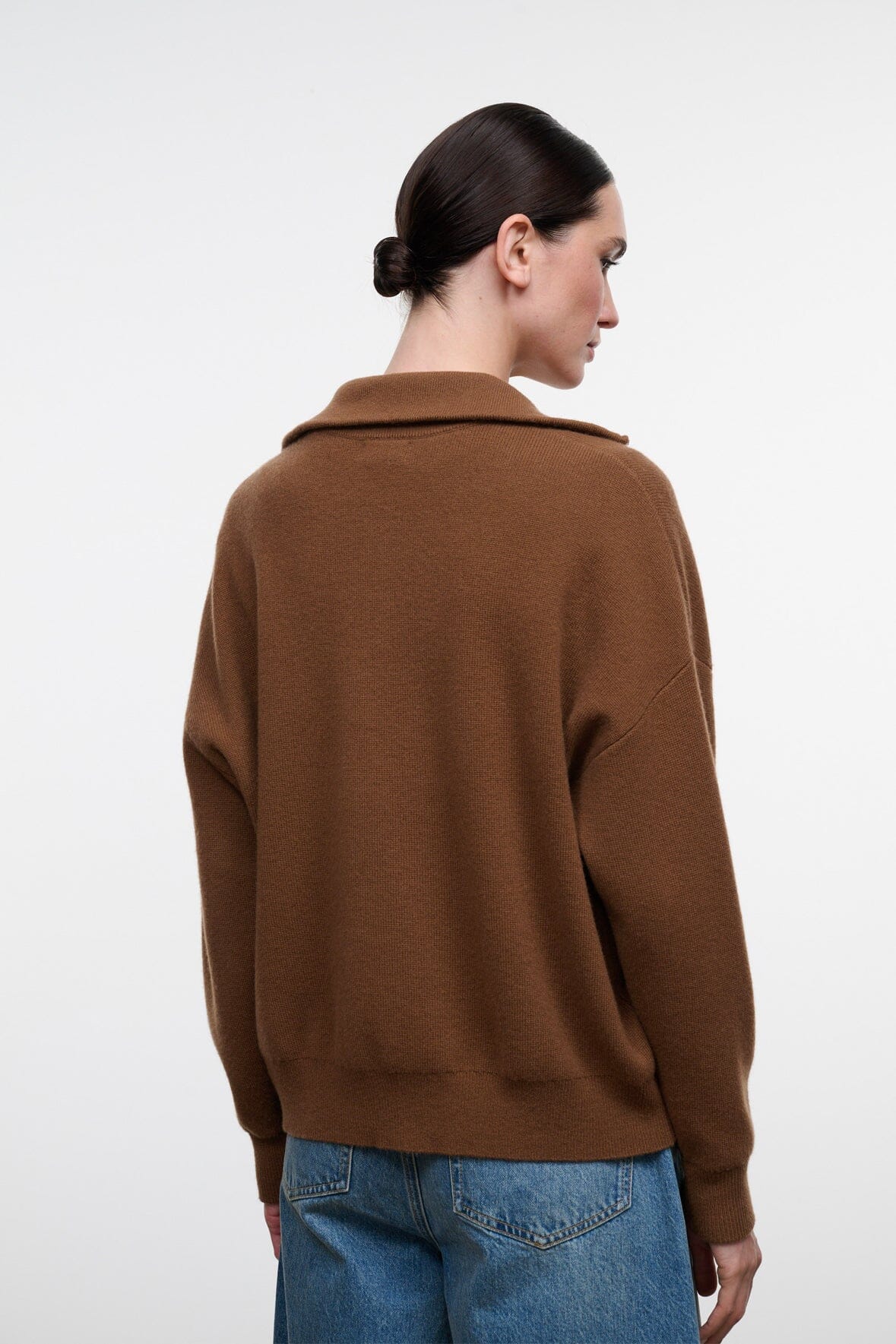 STAUD Clothing|New In Hudson Cashmere Sweater Cigar