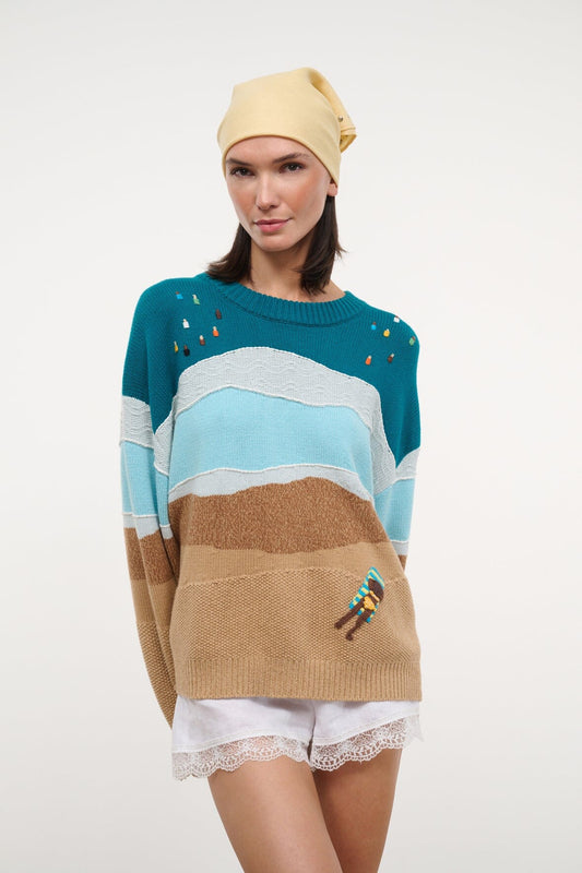STAUD Clothing Giada Sweater Beach Day