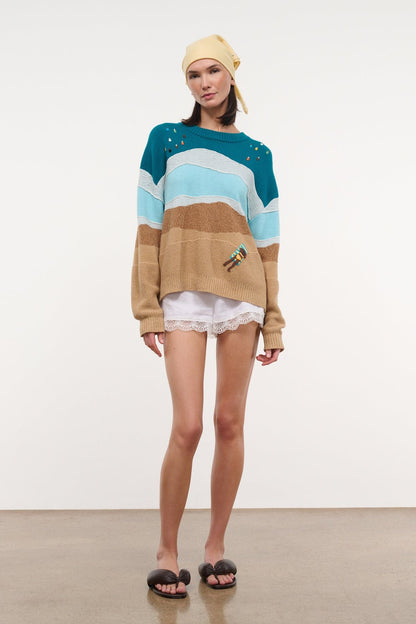 STAUD Clothing Giada Sweater Beach Day