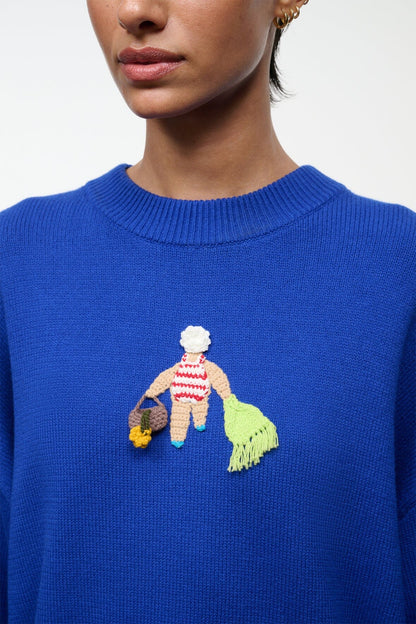 STAUD Clothing|New In Giada Sweater Beach Lady