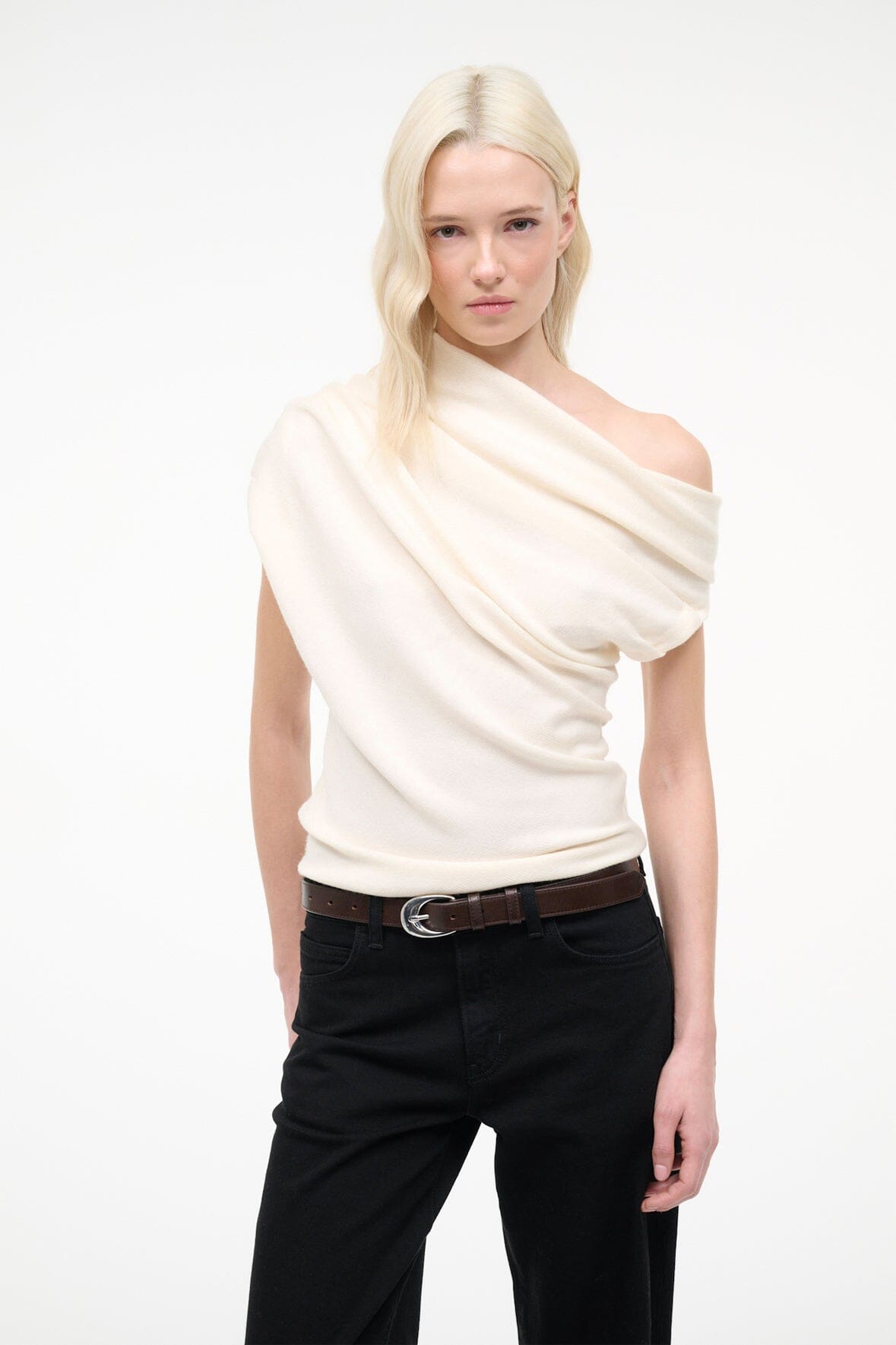 STAUD Clothing Mabel Sweater Ivory