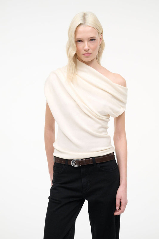 STAUD Clothing Mabel Sweater Ivory