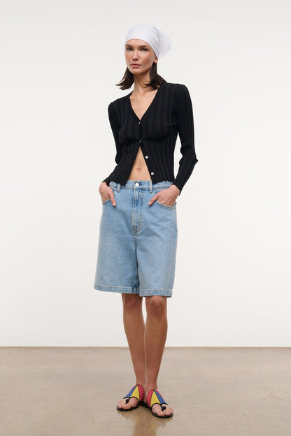 STAUD Clothing Ezra Cardigan Black