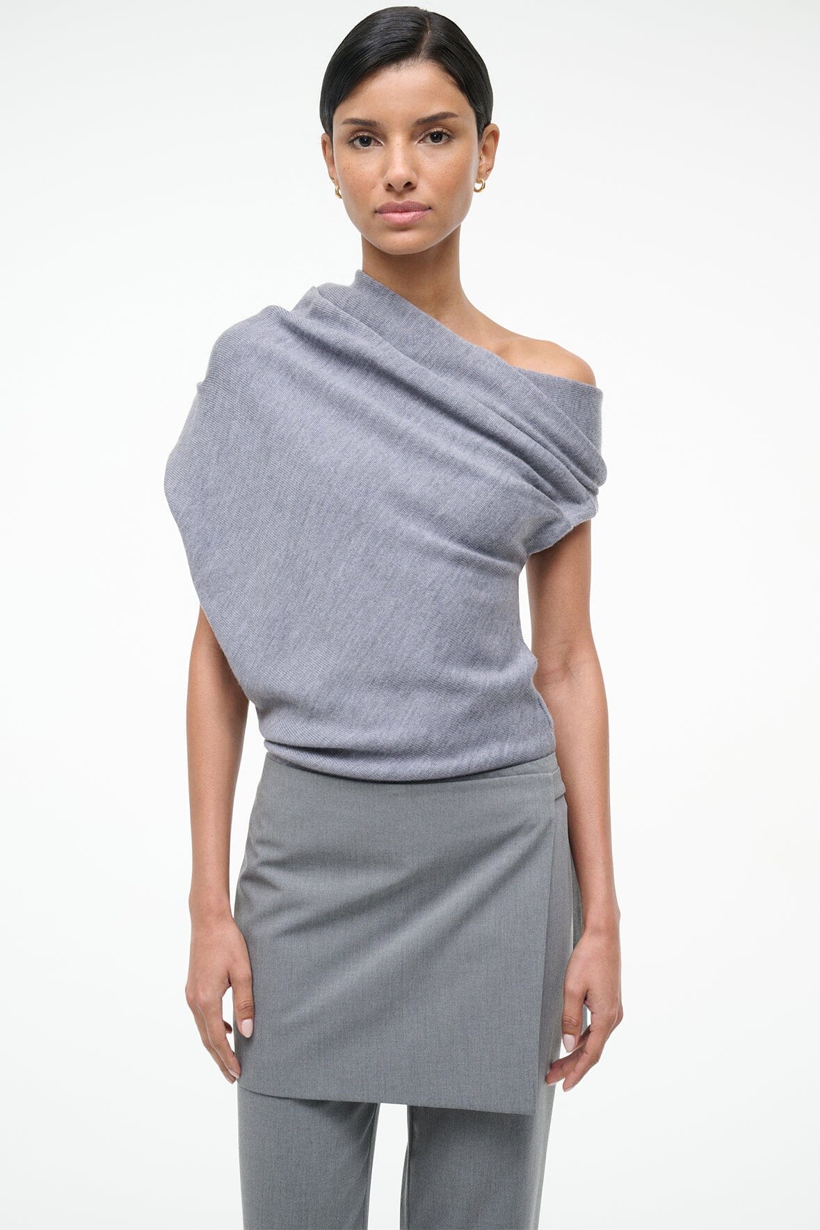 STAUD Clothing Mabel Sweater Heather Grey