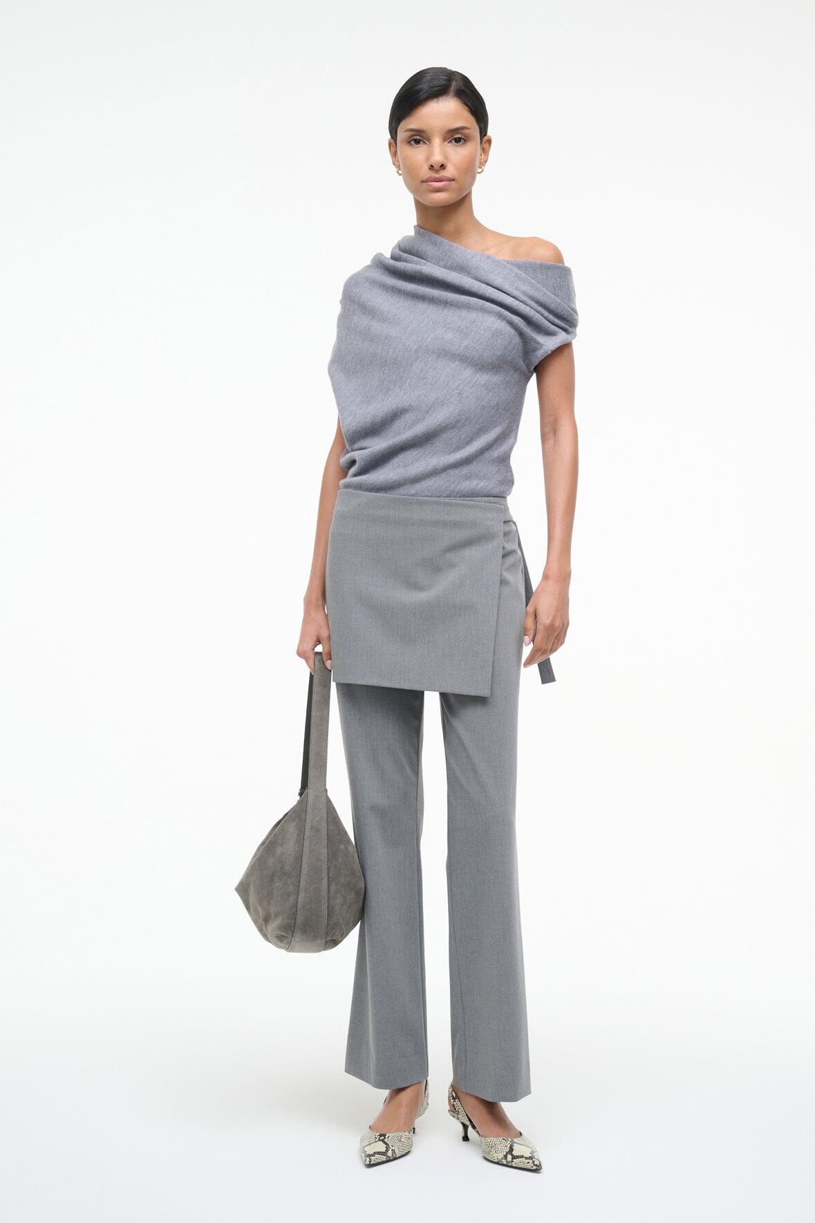 STAUD Clothing Mabel Sweater Heather Grey