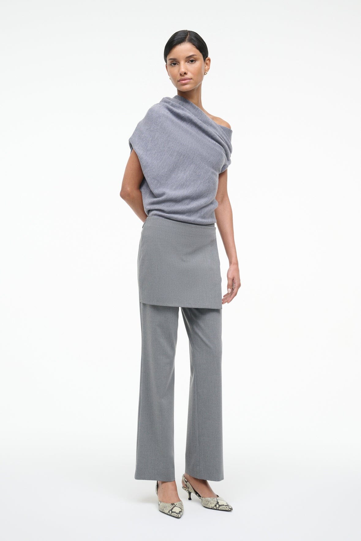 STAUD Clothing Mabel Sweater Heather Grey