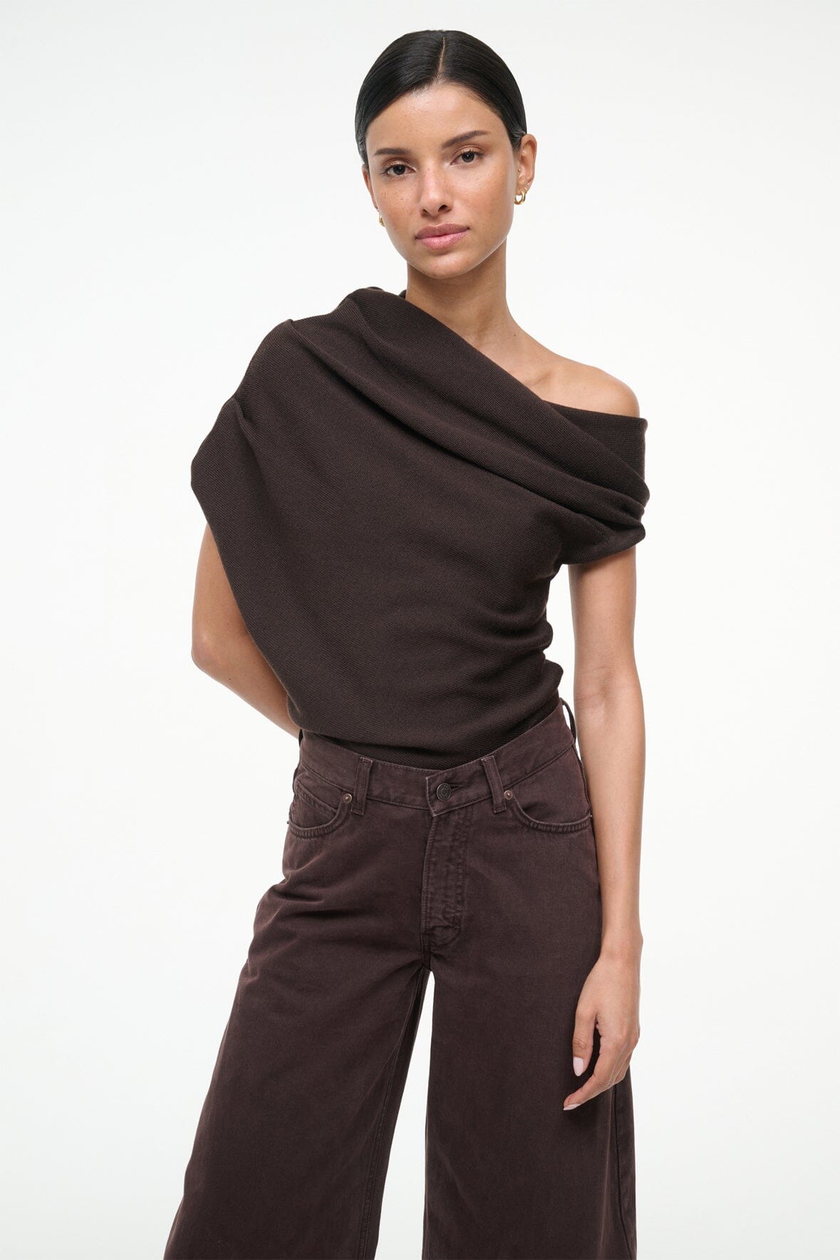STAUD Clothing Mabel Sweater Earth