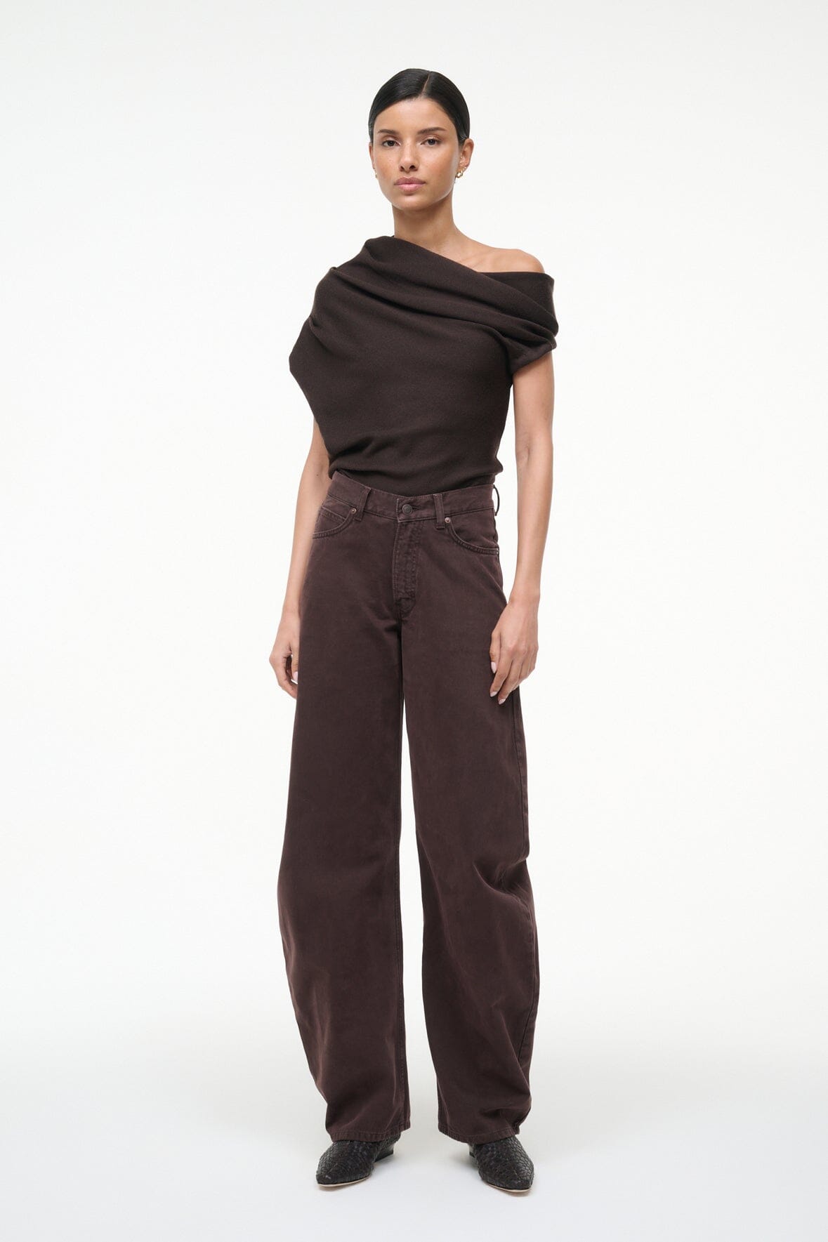 STAUD Clothing Mabel Sweater Earth