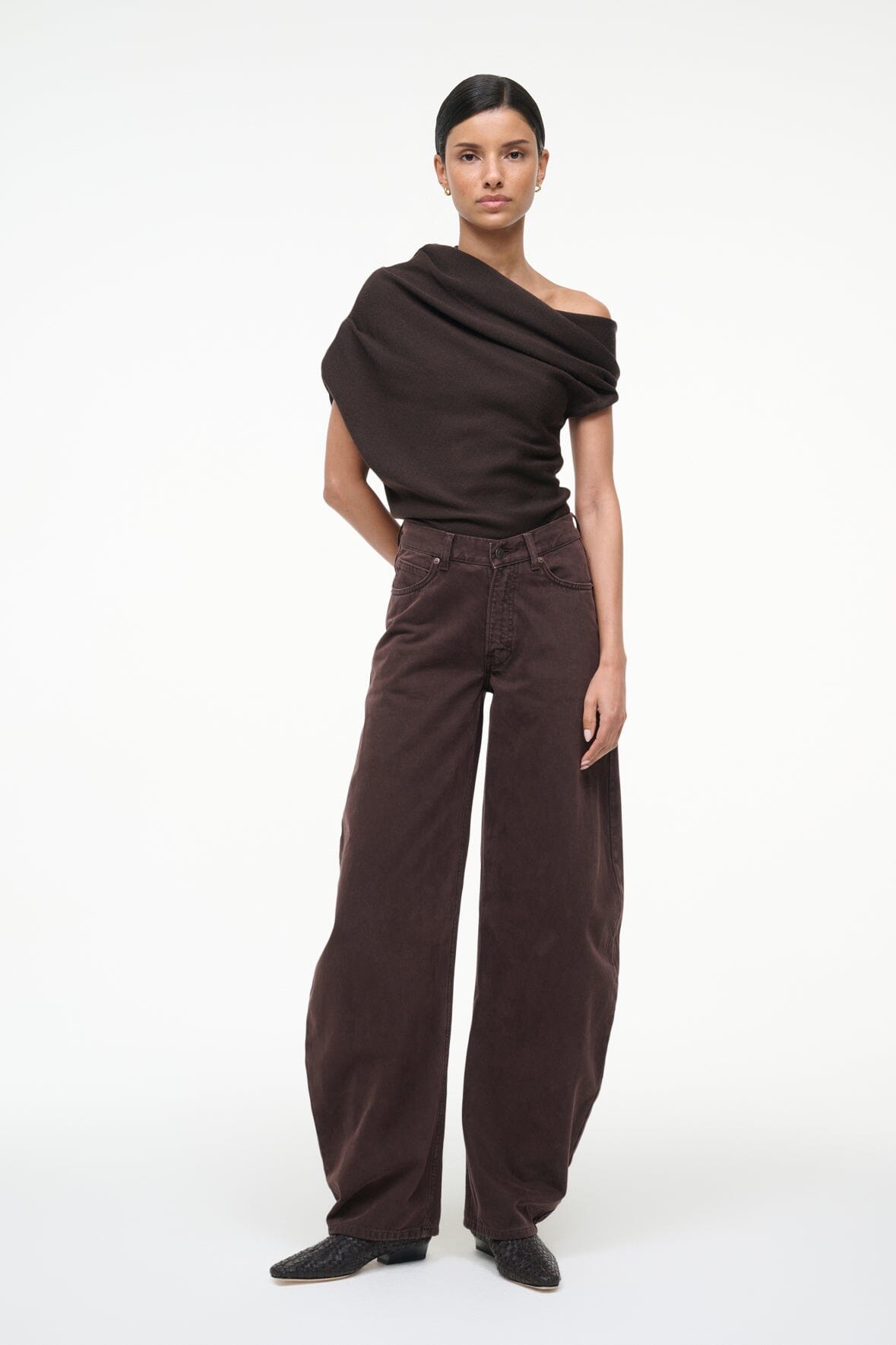 STAUD Clothing Mabel Sweater Earth