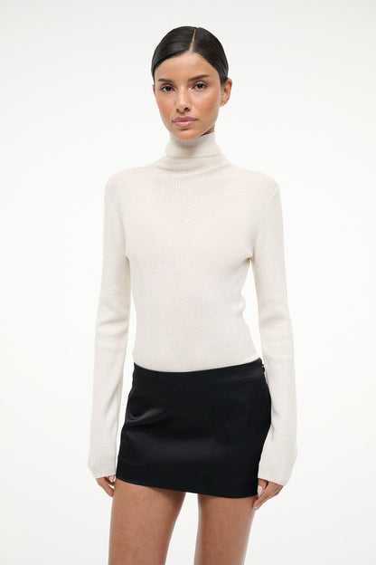 STAUD Clothing Toni Superfinecashmere Sweater Ivory