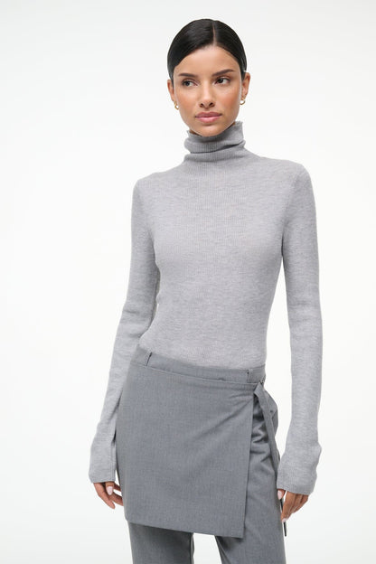 STAUD Clothing Toni Superfinecashmere Sweater Ash Grey