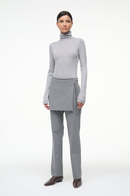STAUD Clothing Toni Superfinecashmere Sweater Ash Grey