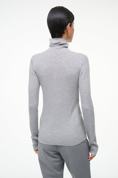 STAUD Clothing Toni Superfinecashmere Sweater Ash Grey