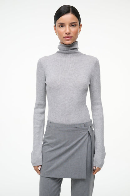 STAUD Clothing Toni Superfinecashmere Sweater Ash Grey
