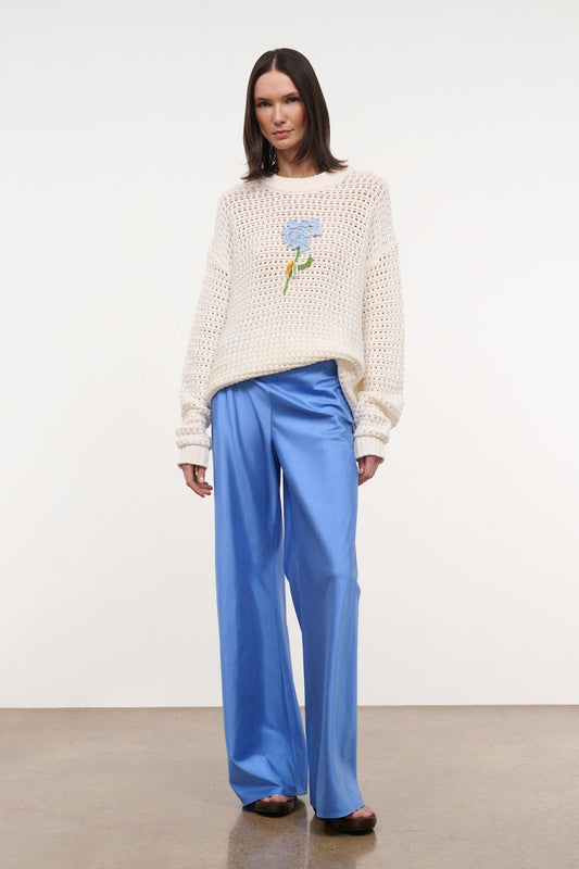 STAUD Clothing Giada Sweater Nantucket Hydrangea