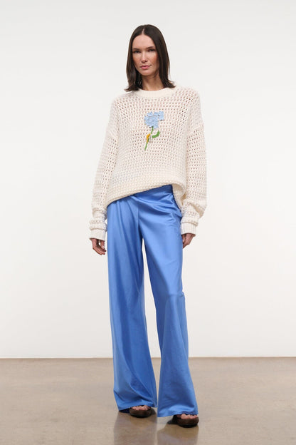 STAUD Clothing Giada Sweater Nantucket Hydrangea