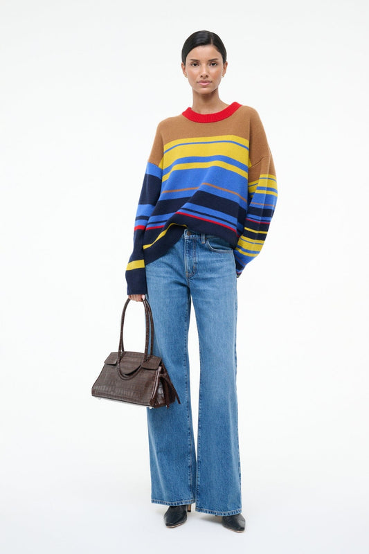 STAUD Clothing Serrano Cashmere Relaxed Crew Analog