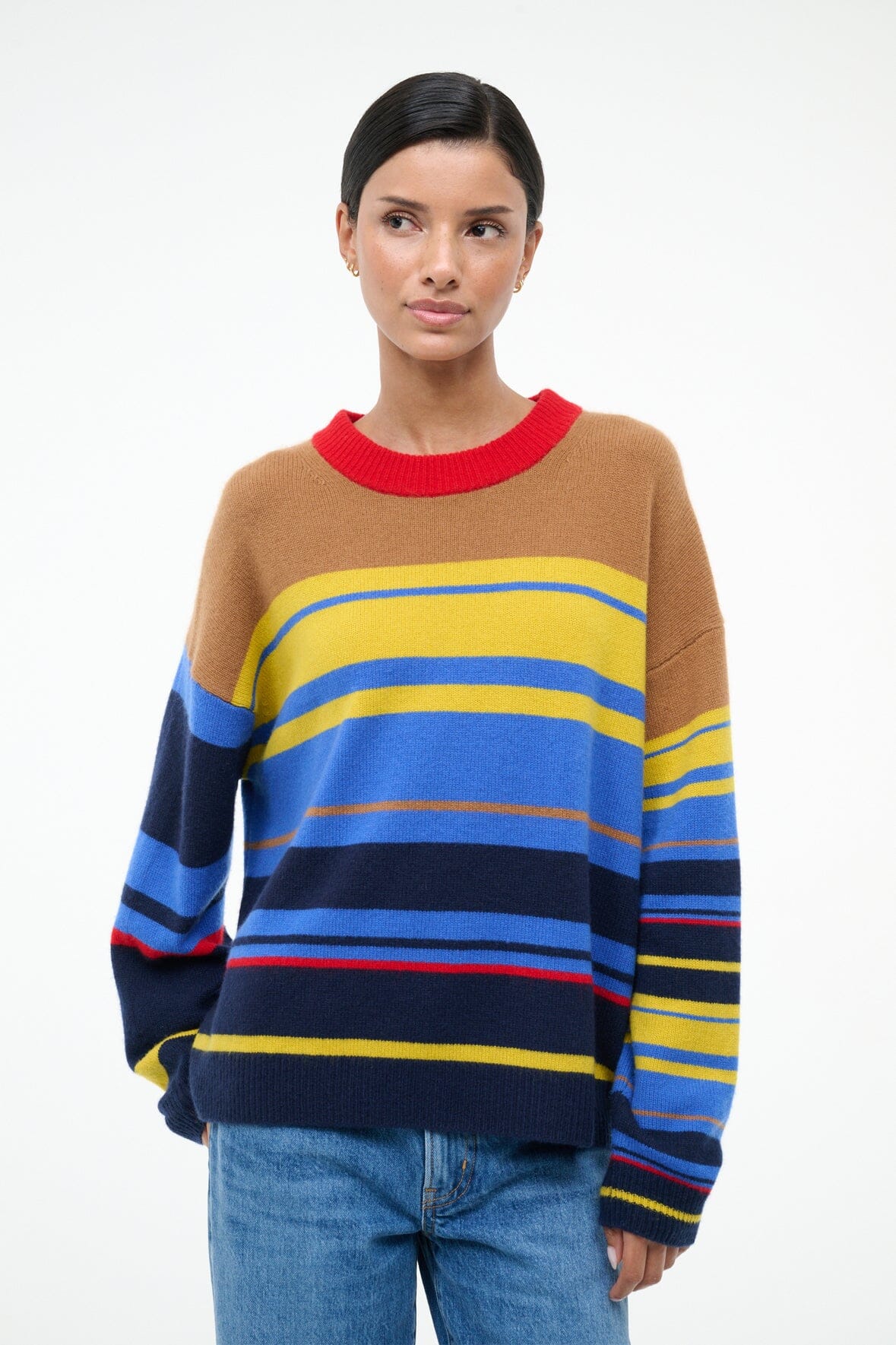 STAUD Clothing Serrano Cashmere Relaxed Crew Analog