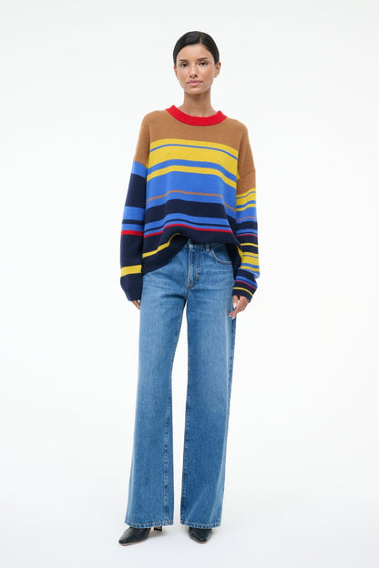 STAUD Clothing Serrano Cashmere Relaxed Crew Analog