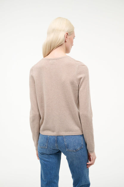 STAUD Clothing Midnight Cashmere Cardigan Stone