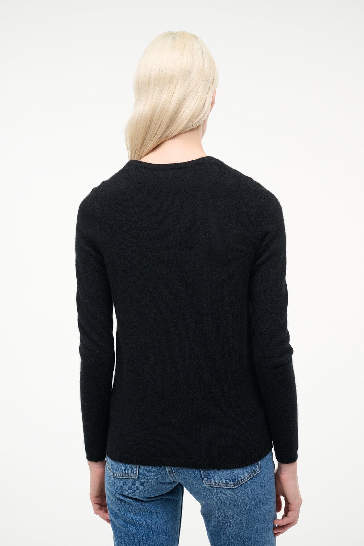STAUD Clothing Midnight Cashmere Cardigan Black