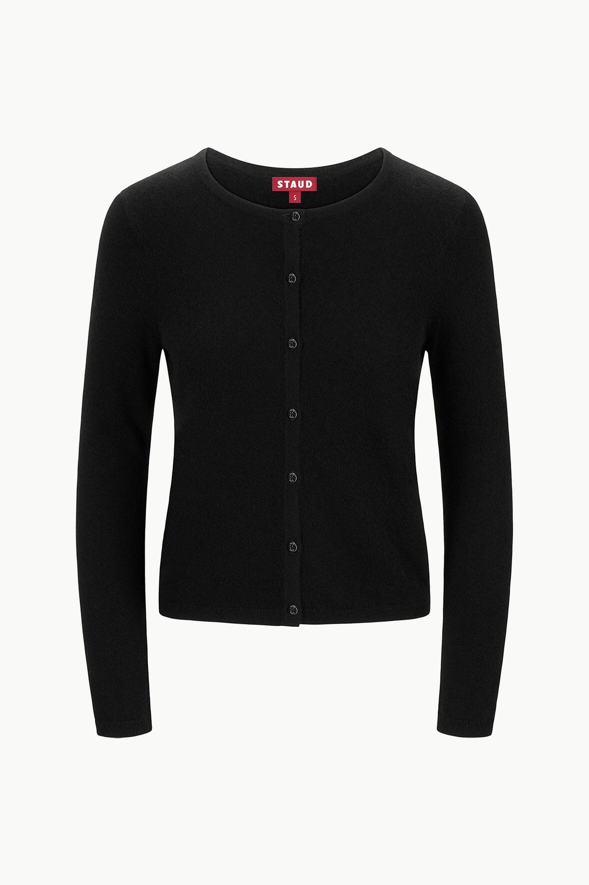 STAUD Clothing Midnight Cashmere Cardigan Black
