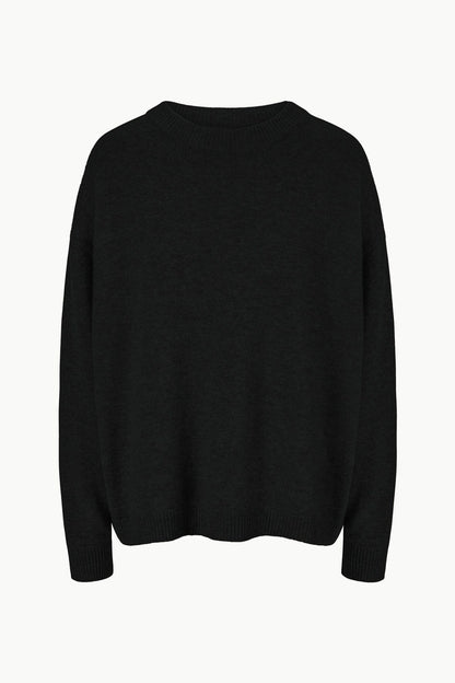 STAUD Clothing Serrano Cashmere Relaxed Crew Black