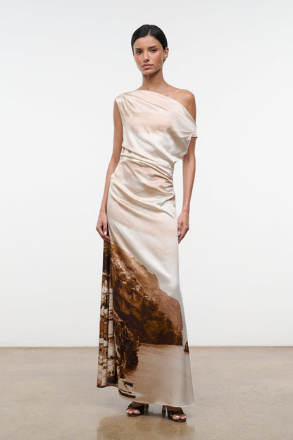 STAUD Dresses|Clothing|New In Phare Silk Maxi Dress Cliffside