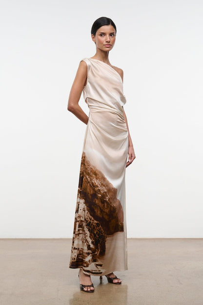 STAUD Dresses|Clothing|New In Phare Silk Maxi Dress Cliffside