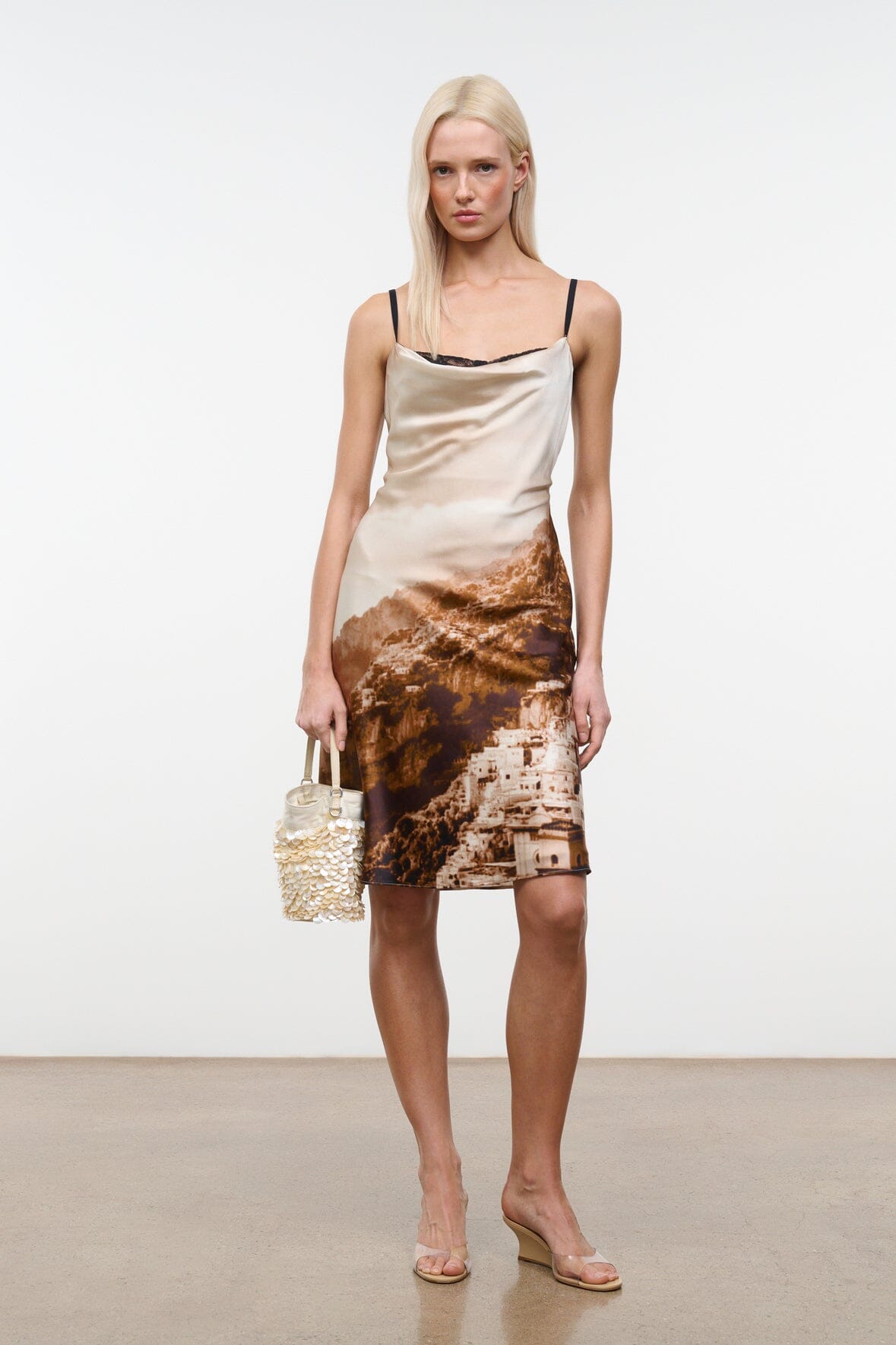 STAUD Dresses|Clothing|New In Evangeline Silk Dress Cliffside