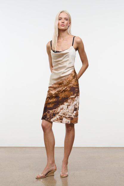 STAUD Dresses|Clothing|New In Evangeline Silk Dress Cliffside