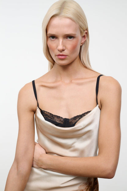 STAUD Dresses|Clothing|New In Evangeline Silk Dress Cliffside
