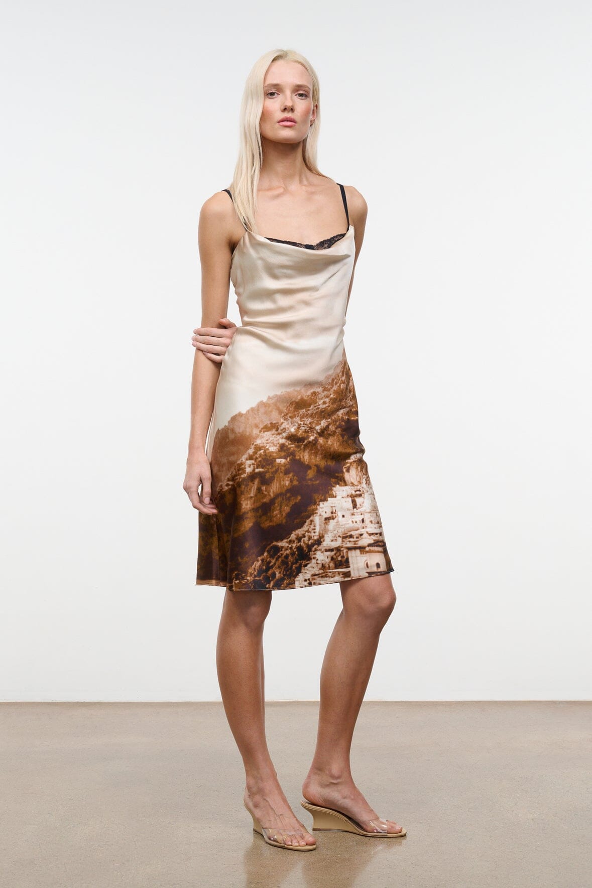 STAUD Dresses|Clothing|New In Evangeline Silk Dress Cliffside