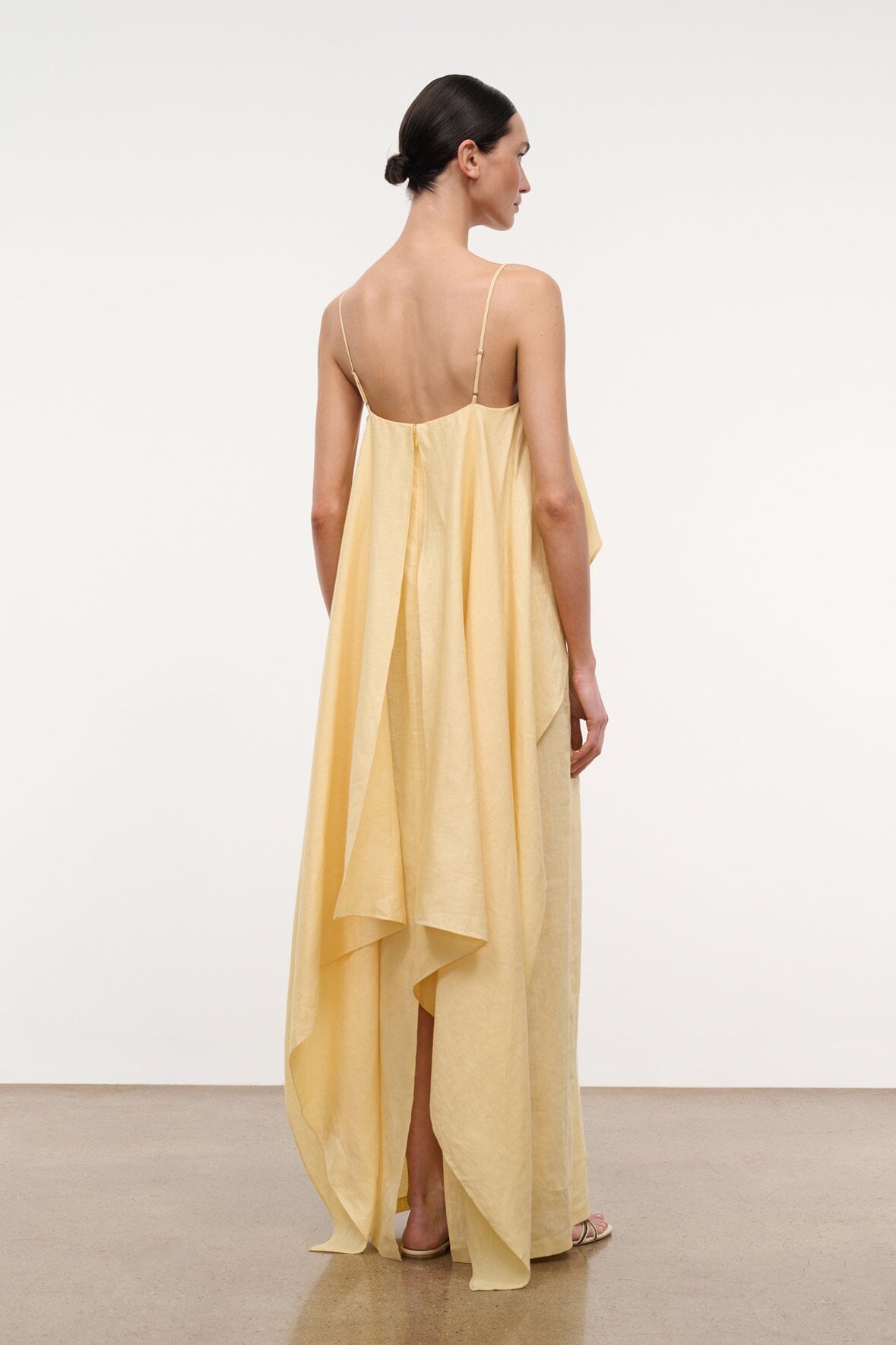 STAUD Dresses|Clothing Valencia Linen Dress Butter