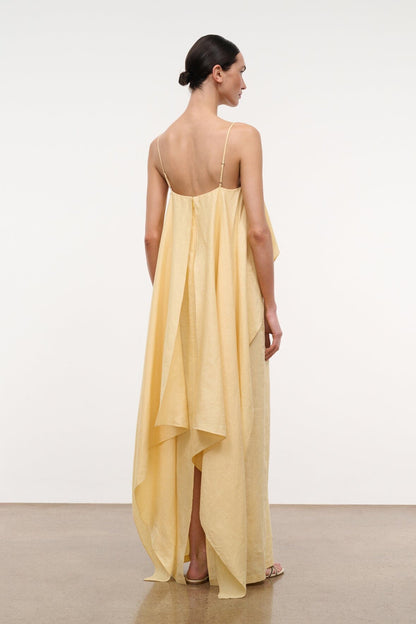 STAUD Dresses|Clothing Valencia Linen Dress Butter