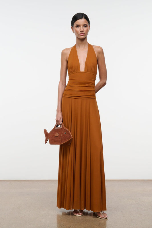 STAUD Dresses|Clothing|New In Alessandra Dress Cocoa Butter
