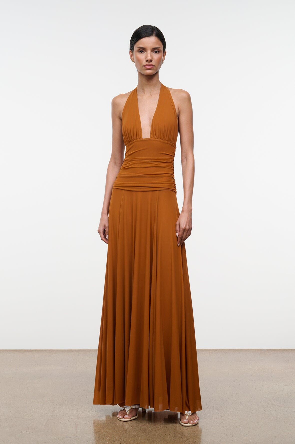 STAUD Dresses|Clothing|New In Alessandra Dress Cocoa Butter