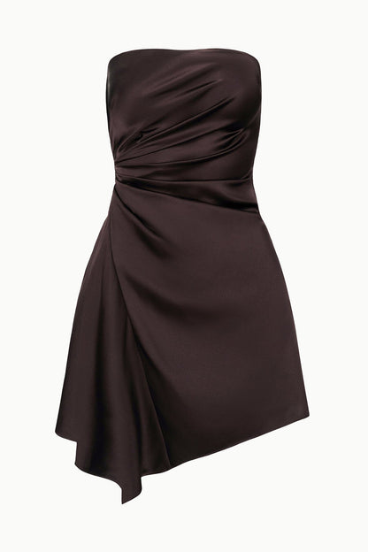 STAUD Dresses|Clothing|New In Adriana Silk Dress Earth