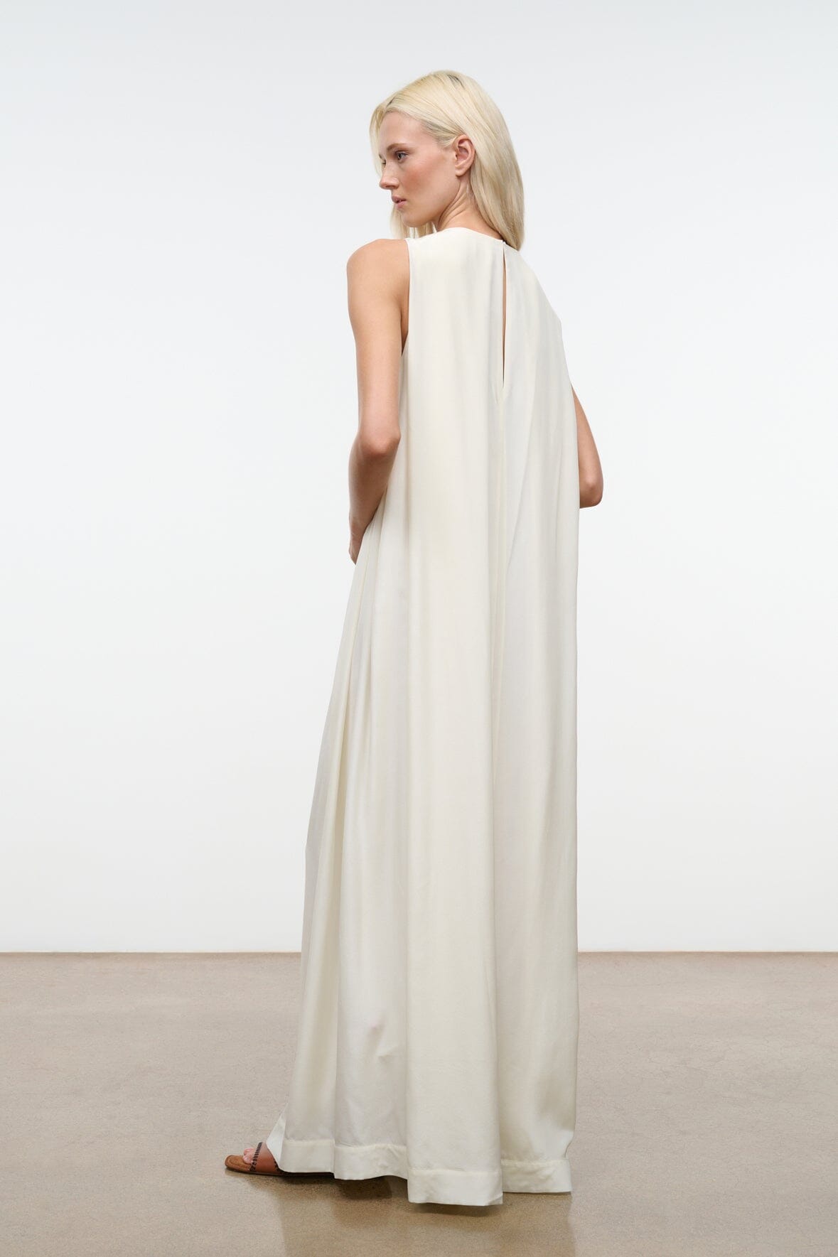 STAUD Dresses|Clothing|New In Dalia Silk Dress Ivory