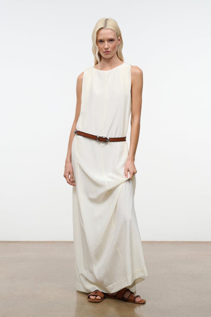 STAUD Dresses|Clothing|New In Dalia Silk Dress Ivory