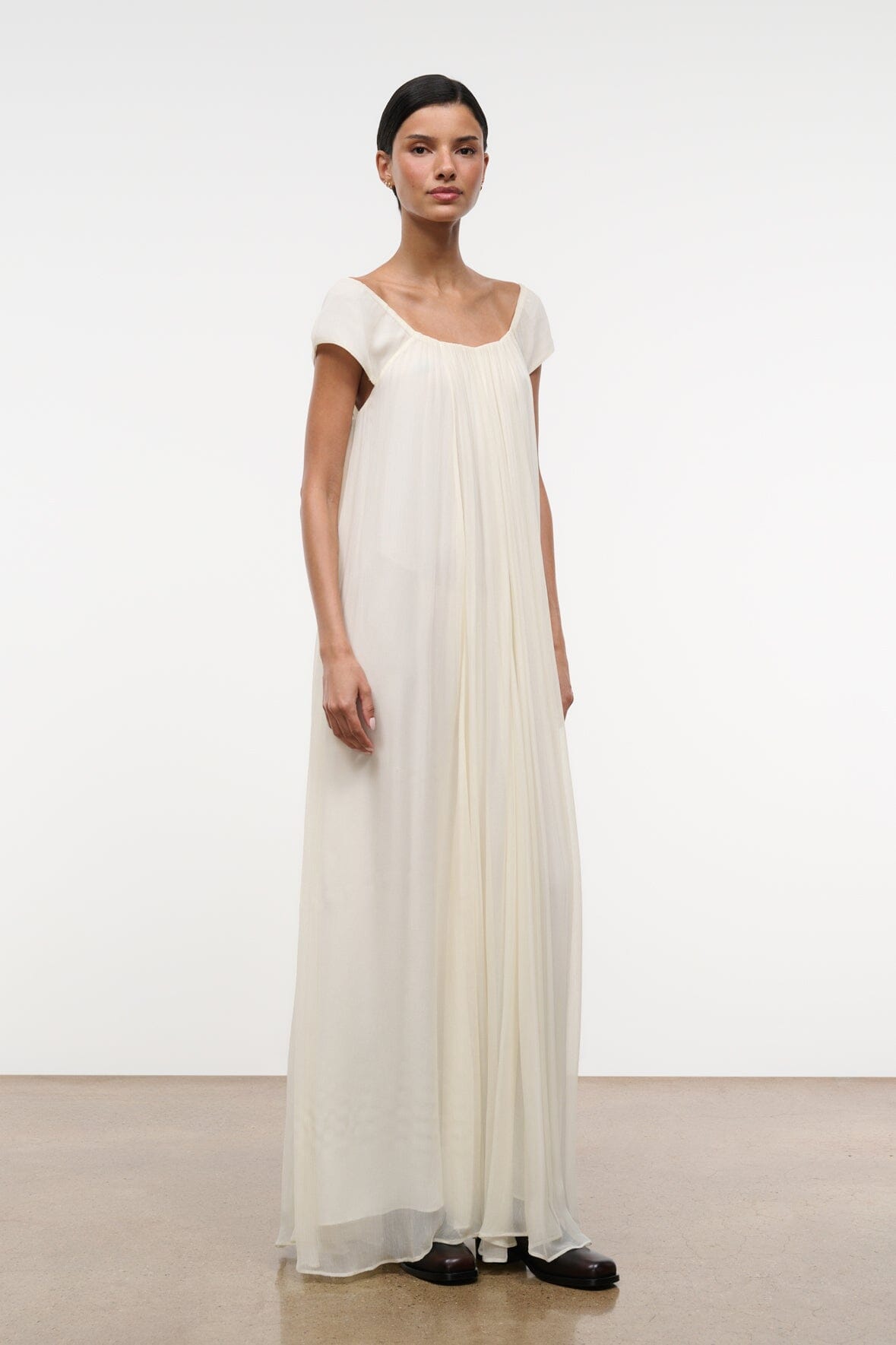 STAUD Dresses|Clothing Leda Dress Ivory